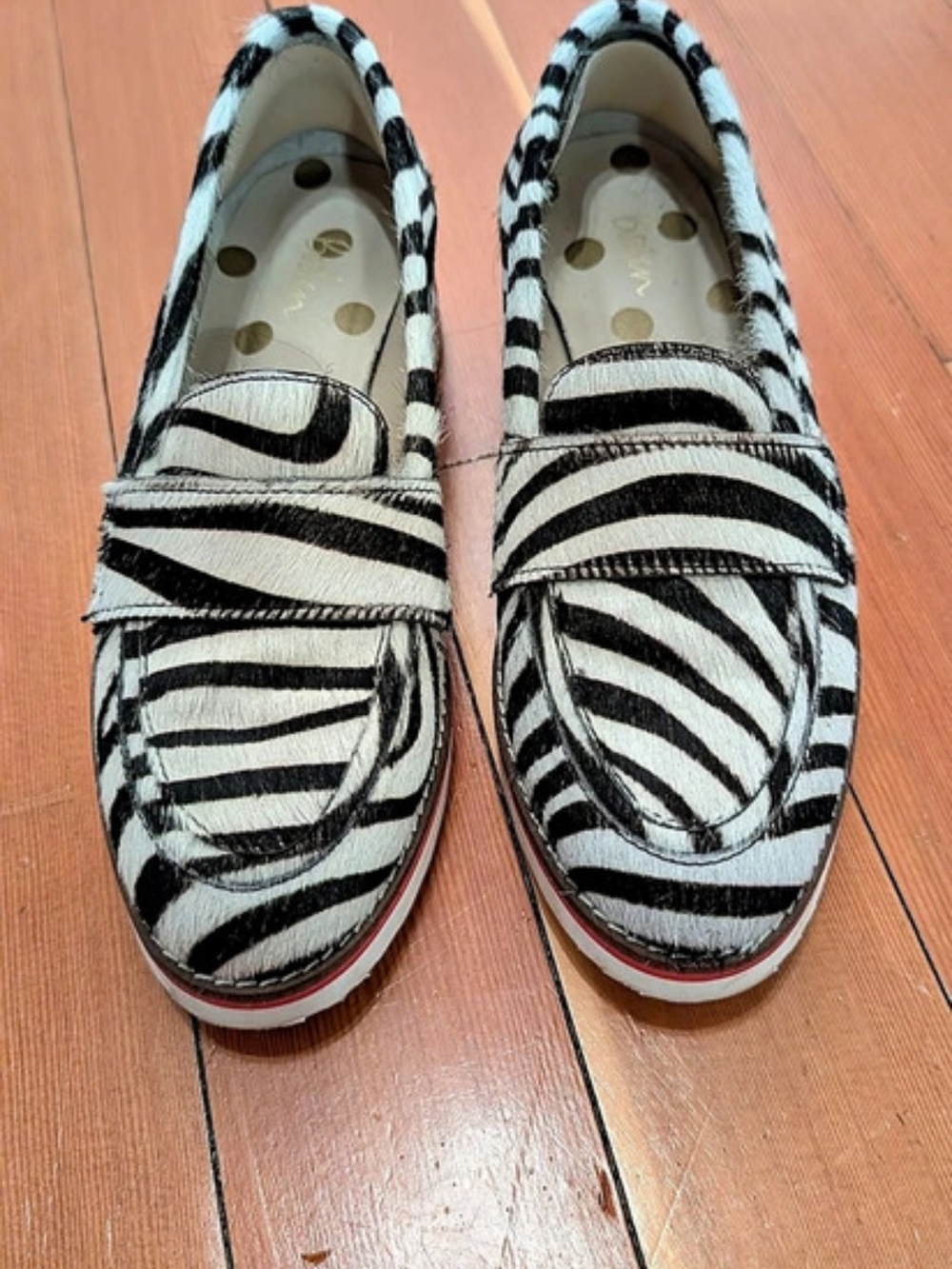 Boden Loafer Zebra Print Slip-On